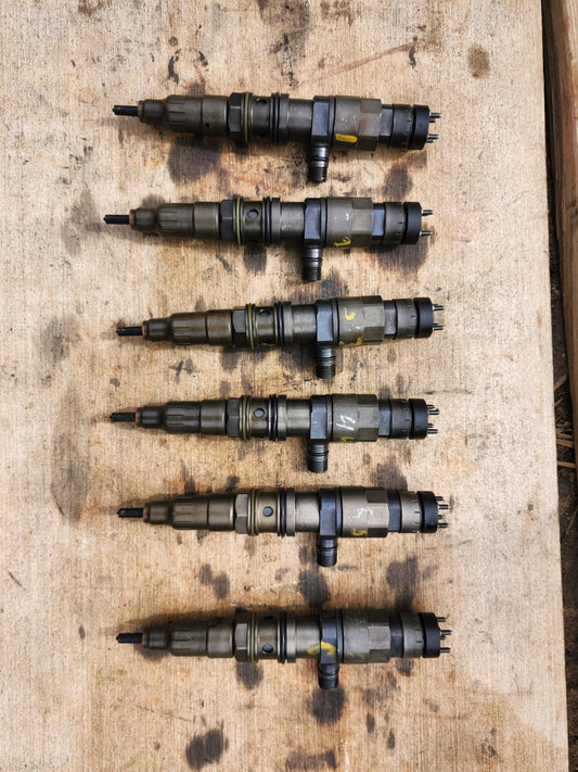 6 LOT FREIGHTLINER CASCADIA DIESEL DETROIT DD15 FUEL INJECTORS OEM