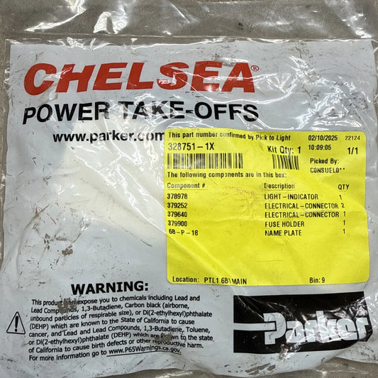 Chelsea Power Take-Offs Parker 328751-1X