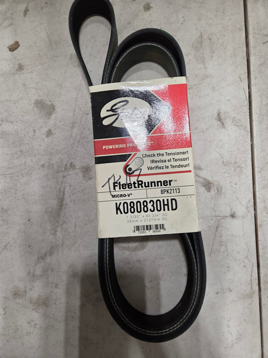 Serpentine Belt-Fleetrunner Heavy Duty Micro-V Belt Gates K080830HD