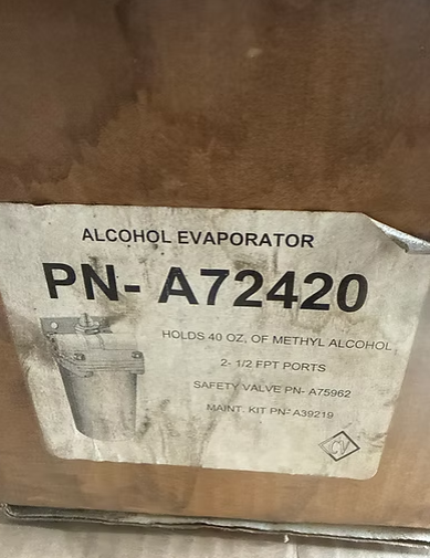 Alcohol Evaporator for Air Systems Midland/Haldex