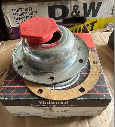 National HU042A Wheel Hub Cap - 5.688" OD X 4.000" ID - 5.125" Bolt Cir X 6 Hole