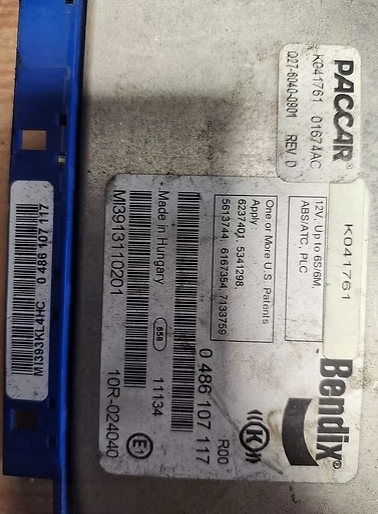 Paccar Bendix ABS Control Module 0 486 107 117