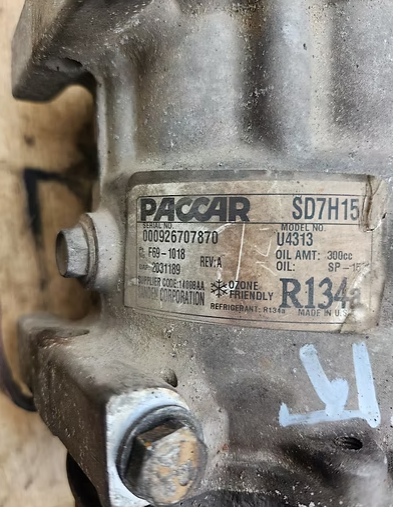 Paccar MX13 Sanden SD7H15 A/C Compressor U4313 OEM