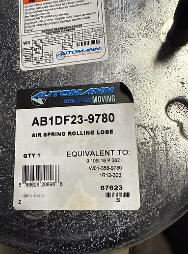Air spring rolling lobe AB1DF23-9780