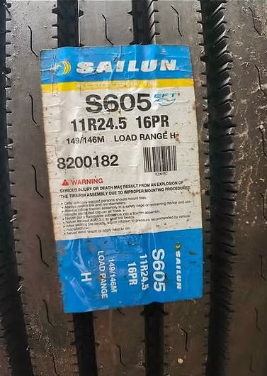 Two New Tires Sailun S605 EFT Line Haul Steer FET 11R24.5 TL16 149/146M