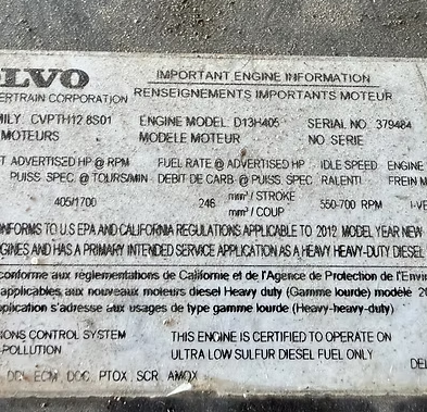 Used D13 Volvo engine or Parts