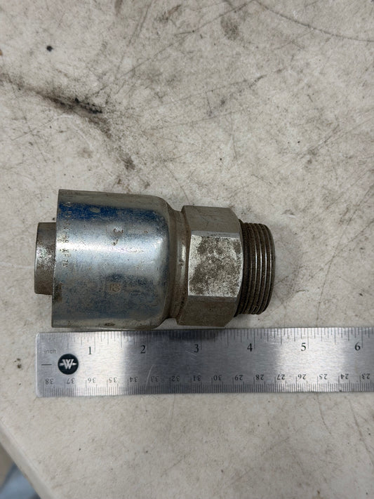 1/2" Hose X 1/2" RA Male SAE O-Ring Boss ORB Hydraulic Crimp Fit