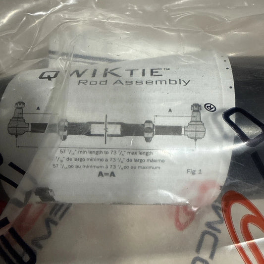 Stemco QT967SS Adjustable HD Truck Tie Rod Assembly 57-3/8" To 73-7/8" C-to-C
