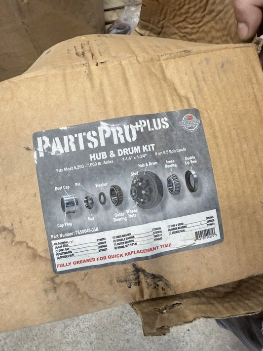 Dexter Hub & Drum Kit for 5.2K-7K Axles EZ Lube 8-1/2" Studs (K08-219-9B)