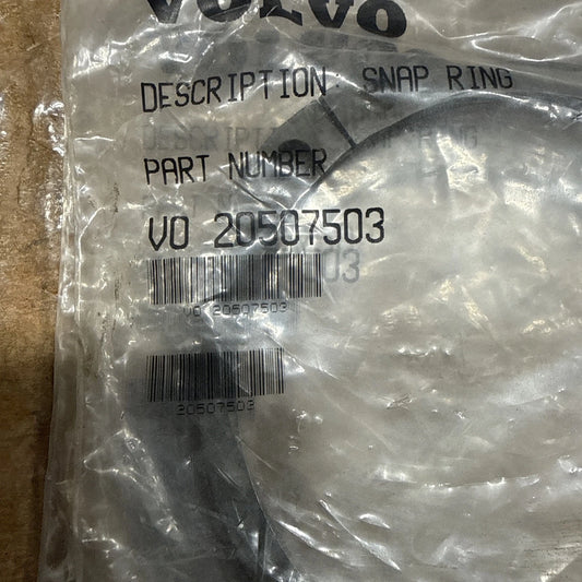 20507503 Multi Purpose Snap Ring for Volvo. Lot Of 2