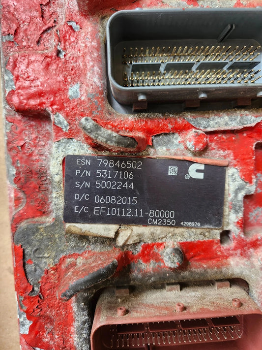 2015 international Automatic Transm. Cummins ISX15 Engine Control Module 5317106