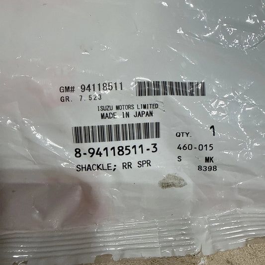GENUINE ISUZU RR SPRING SHACKLE 8-94118511-3 NEW OEM