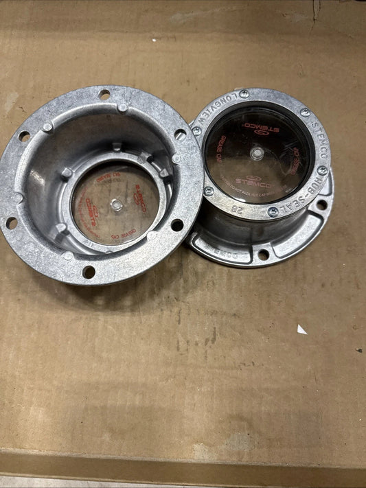 Stemco Hub-Seal Hub Cap #4009 No Plug Lot Of 2