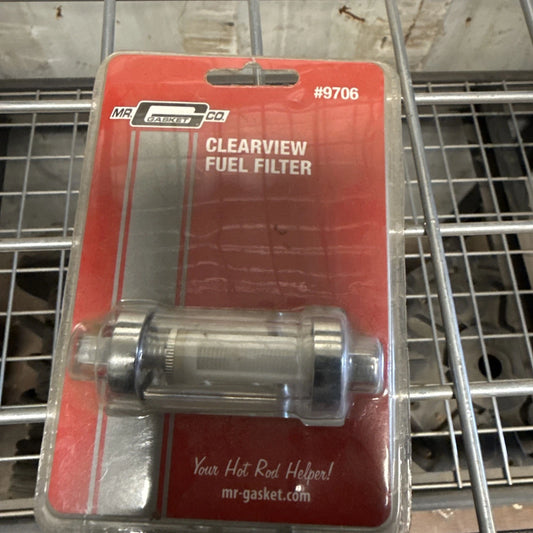 9706 CLEARVIEW FUEL FILTER UNIVERSAL FOR MR GASKET CARBURETED CHROME HOUSING END  TRUCK-WORLD-GROUP-LLC (162)
