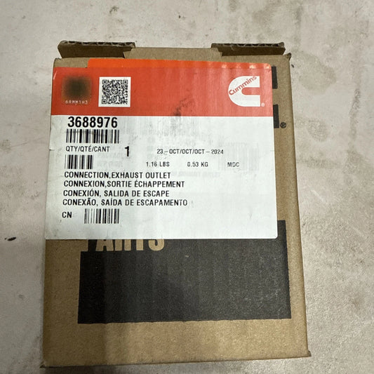 OEM Cummins CONNECTION-EXHAUST OUTLET 3688976CUM 3688976