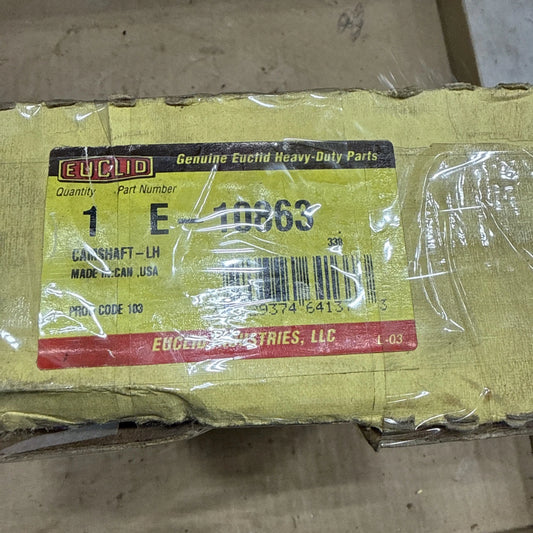 EUCLID Left-Hand Camshaft E-10863 NOS