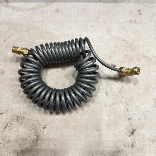 Lightly Used J844 A1/4 Air Hose with Connections Approximately 8 ft